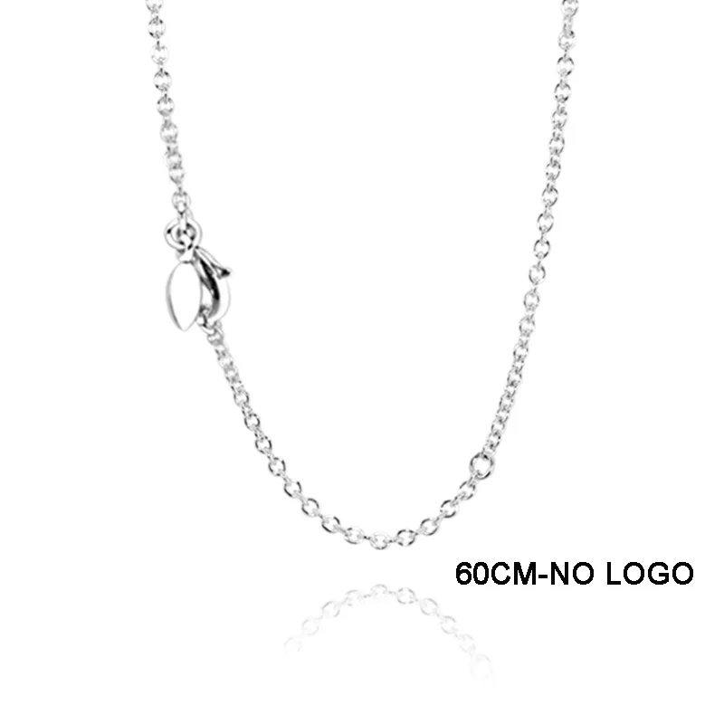 Ожерелье из серебра 925 пробы подходит для оригинальных кулонов Pandora 50 60 см