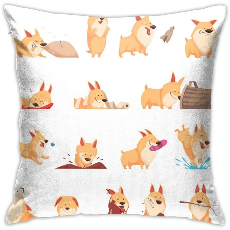 

Pillowcase Cotton polyester cushion cover Pillowcase Sofa Home Decor 18 inches x 18 inches (45 x 45 cm)