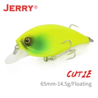 jerry cutie trout bass fishing lures crank long casting bait 65mm14 5g wobbles topwater shore fishing plug artificial bait