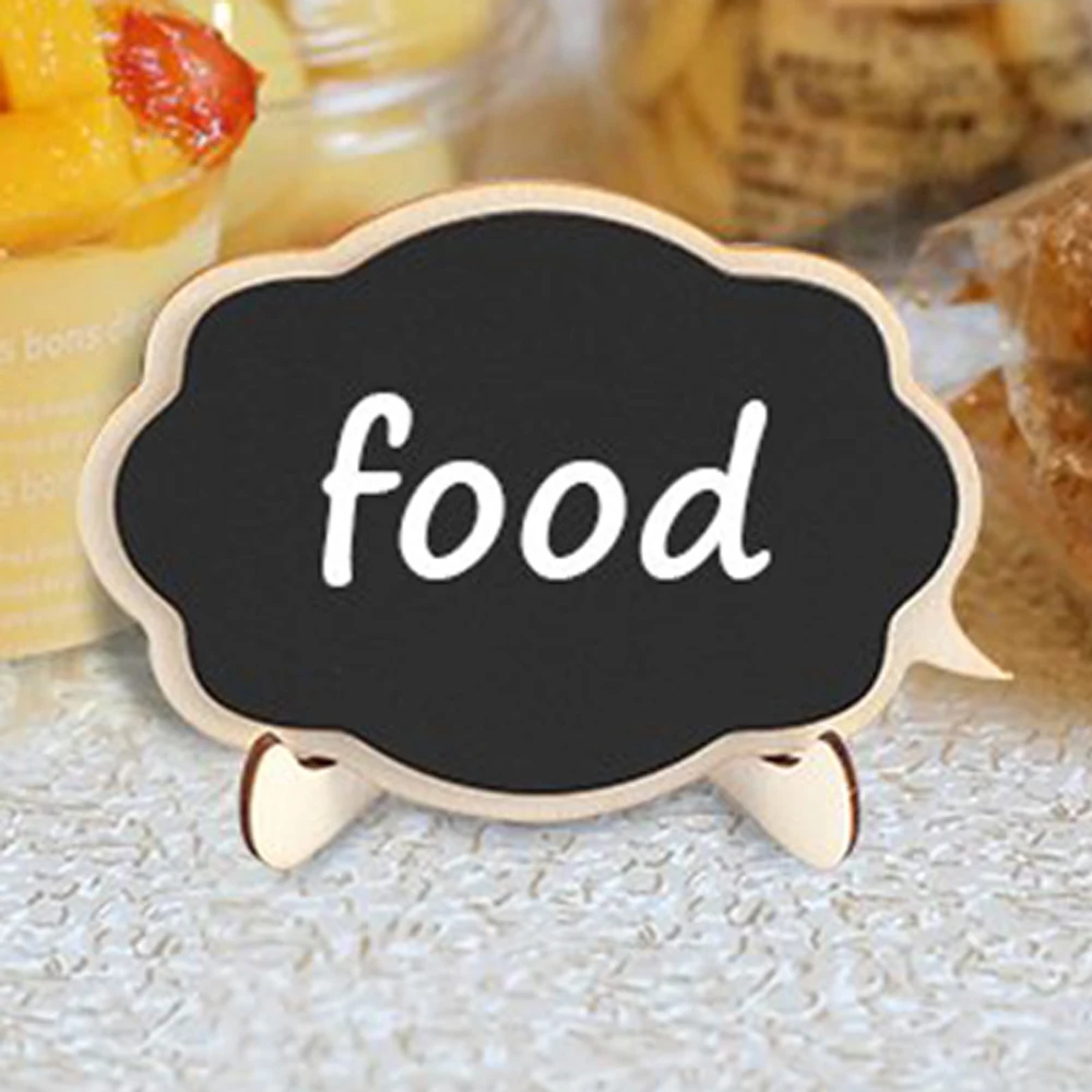 Мини дощатые черные тарелки легко стирающиеся 10 шт. Деревянные маленькие дощатки