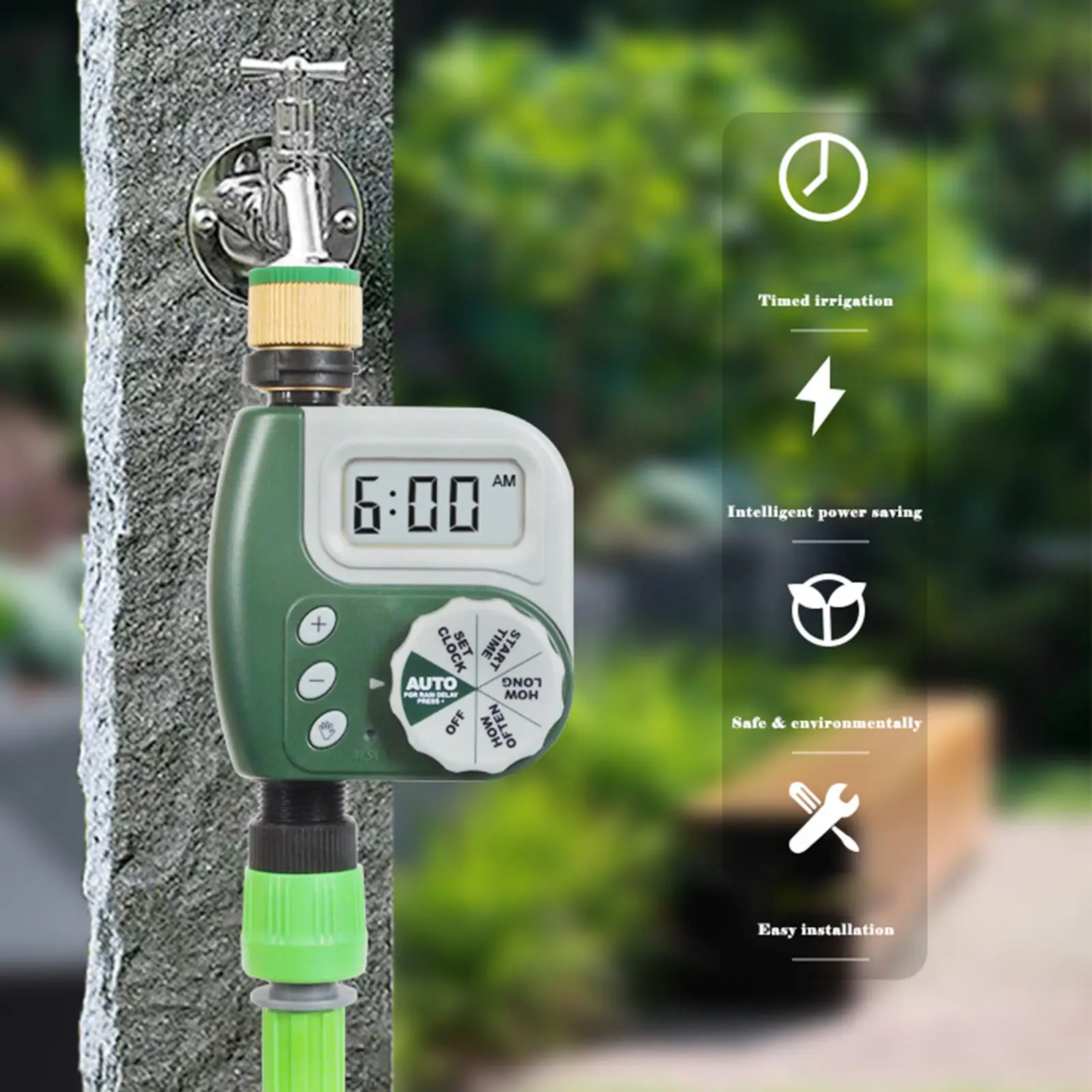 Home Smart Automatic Water Tap Timer Electronic Digital Irrigation Controllers Outdoor Garden Sprinkler Watering Tool | Дом и сад