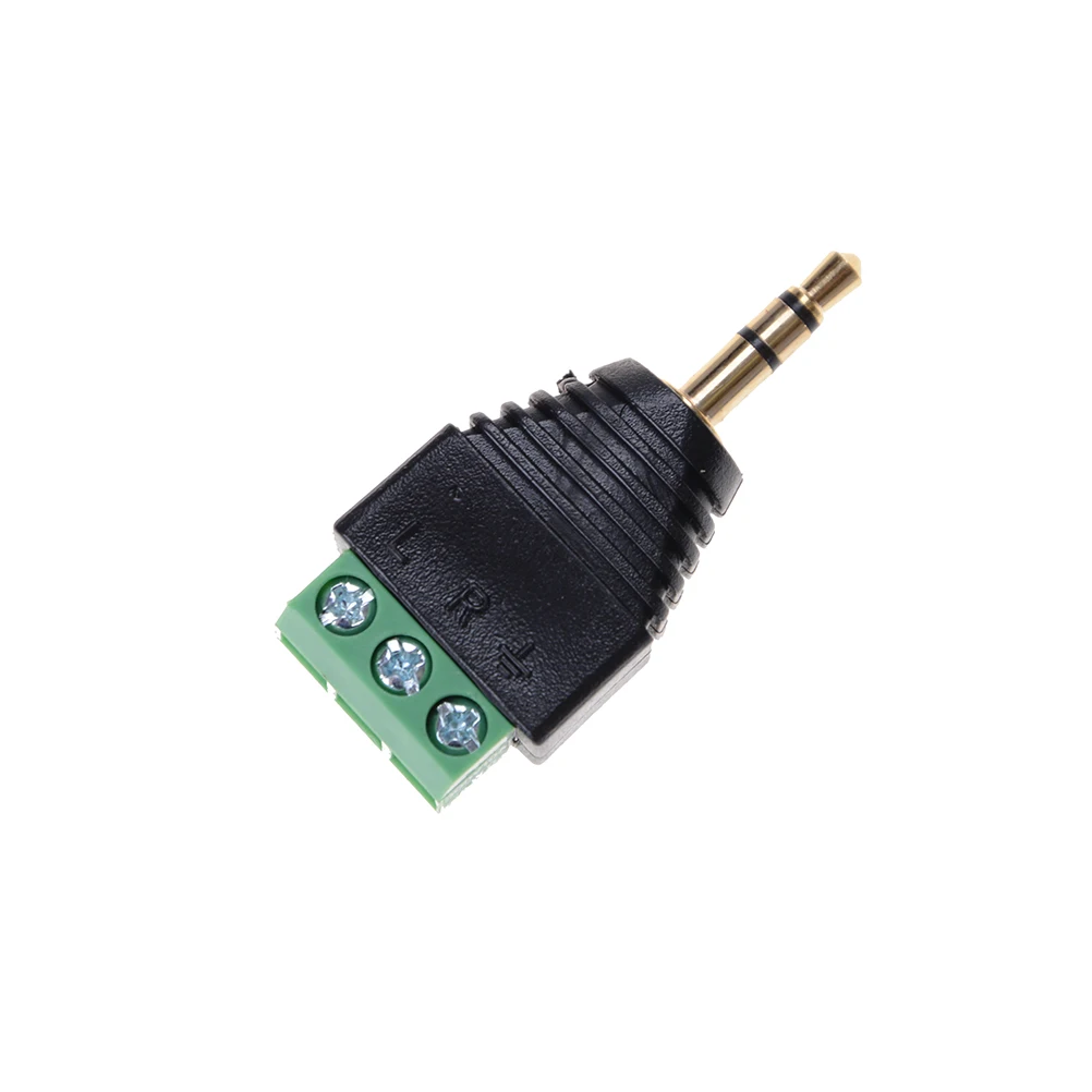 3.5mm 1PCS 3.5 audio mono plug to screw terminal connector Audio Mono Plug Connector Adapter | Обустройство дома