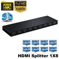 hdmi splitter 1 in 8 out full ultra hd 4k2k 30hz 8 port hdmi 1 4 splitter split display hdcp 1 4 for apple tv audio converter