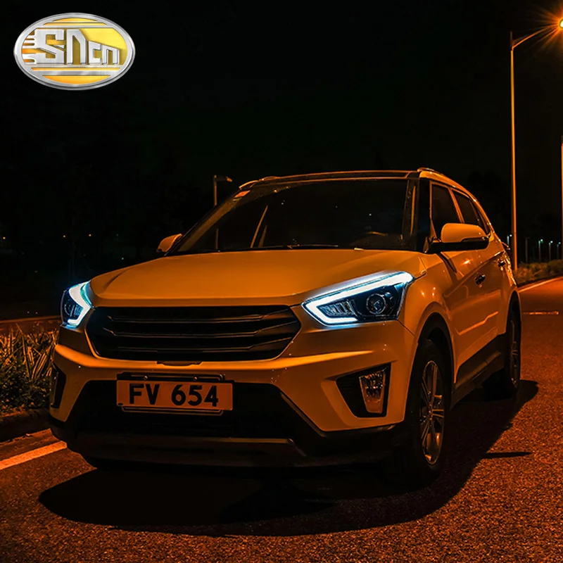 

SNCN Car Styling LED Headlight Assembly For Hyundai Creta IX25 2014 - 2019 Halogen Turn Signal Lamp LED DRL Head Lamp Upgrade