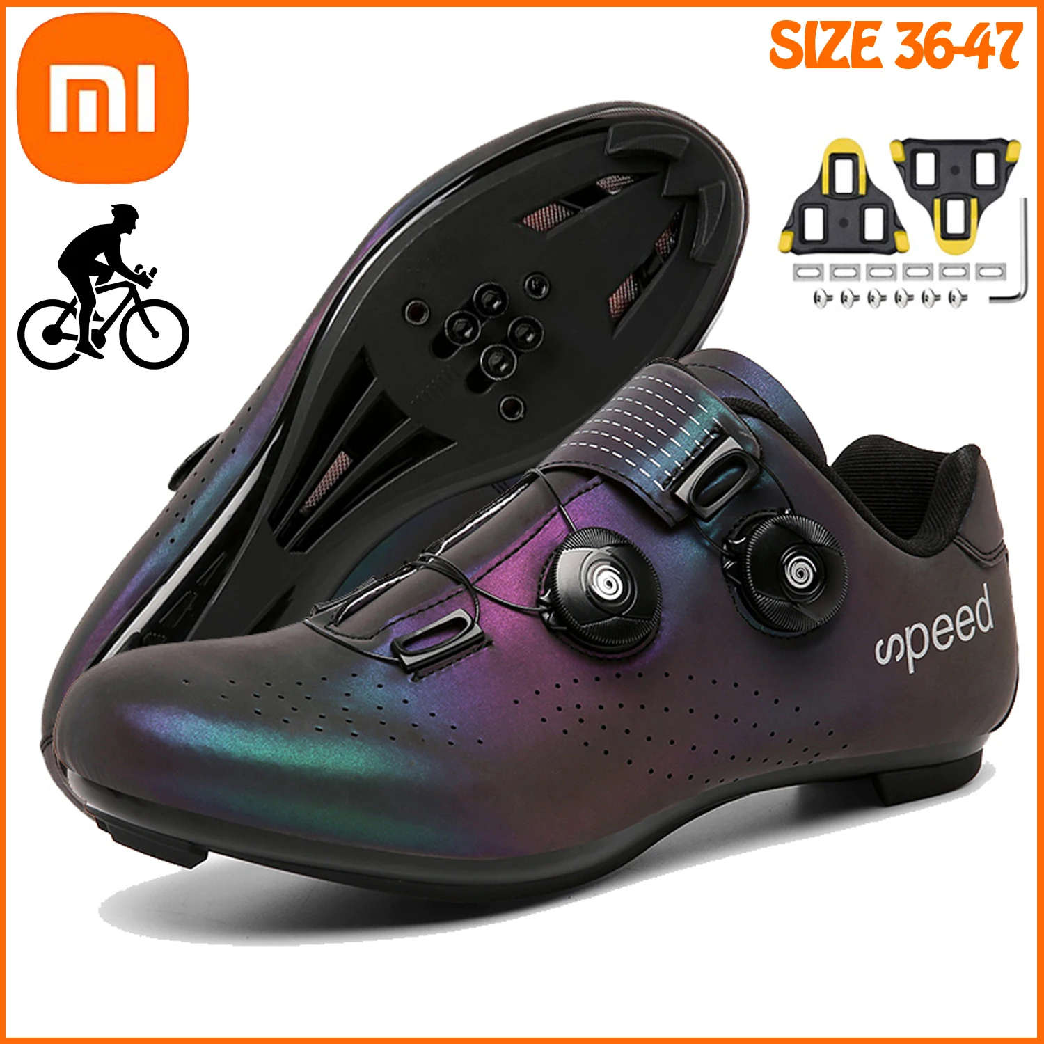 

Xiaomi Professional Athletic Bicycle Shoes Cleat Men Road Bike Speed Sneakers Outdoor Cycling Shoe MTB Sneakers Cycling Sneakers