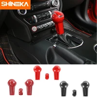 shineka interior stickers for ford mustang 2015 car gear head decoration cover for ford mustang 2015 accessories car styling