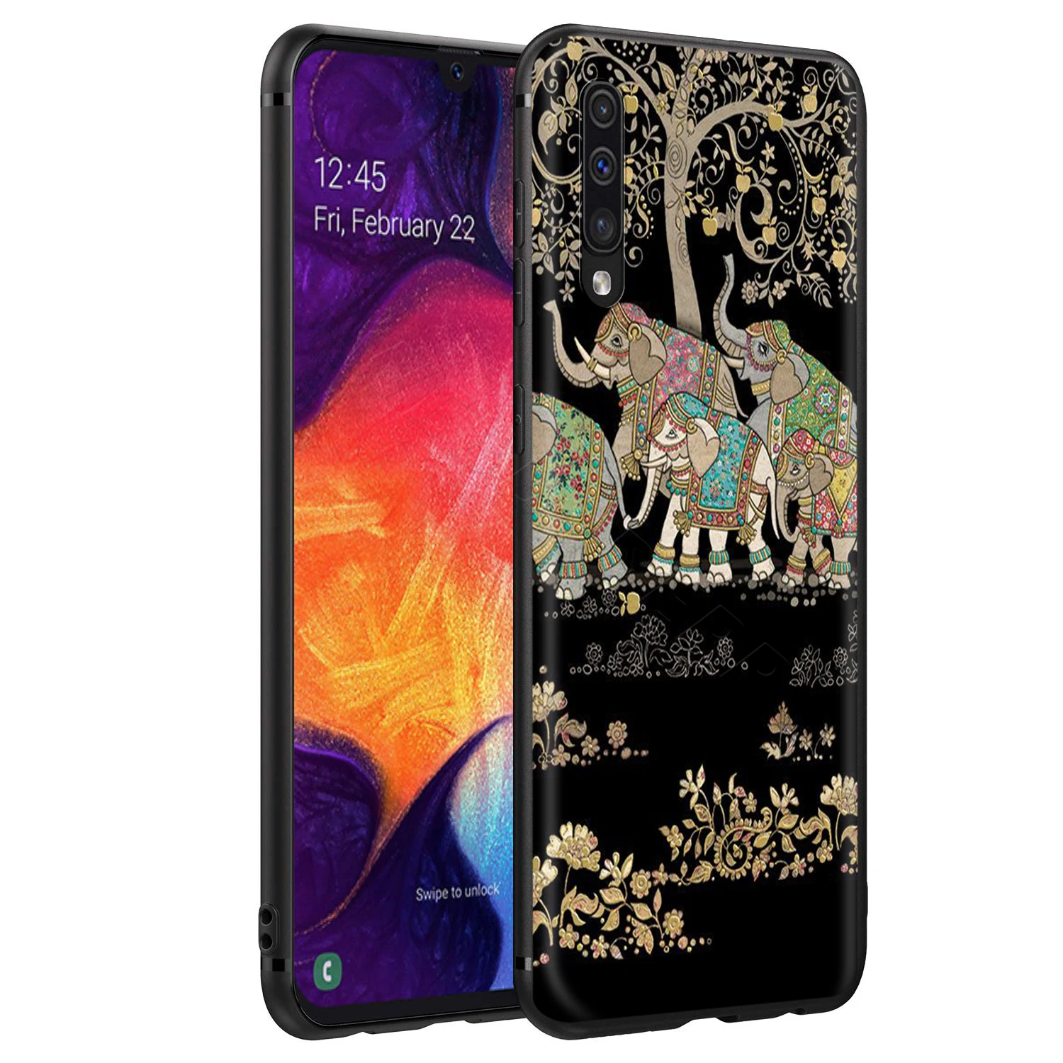 Webbedepp индийских животных Тотем слона чехол для samsung Galaxy S7 S8 S9 S10 Edge Plus Note 10 8 9 A10 A20 A30 A40 A50 A60 A70