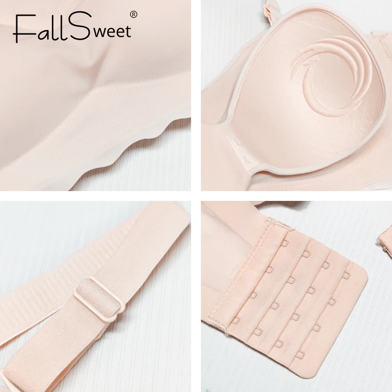 Женский бюстгальтер-невидимка FallSweet бесшовный топ без бретелек с подкладками