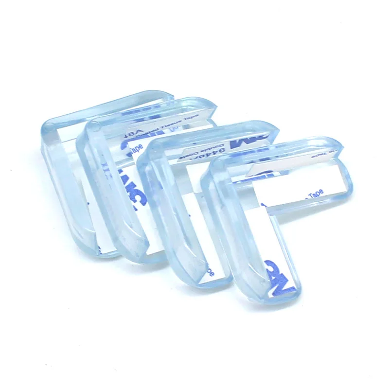 

4Pcs Home PVC Desk Table Guard Edge Child Safety Corner Protector Protection Cover Safe Cushion with Double Side Adhesive Tape
