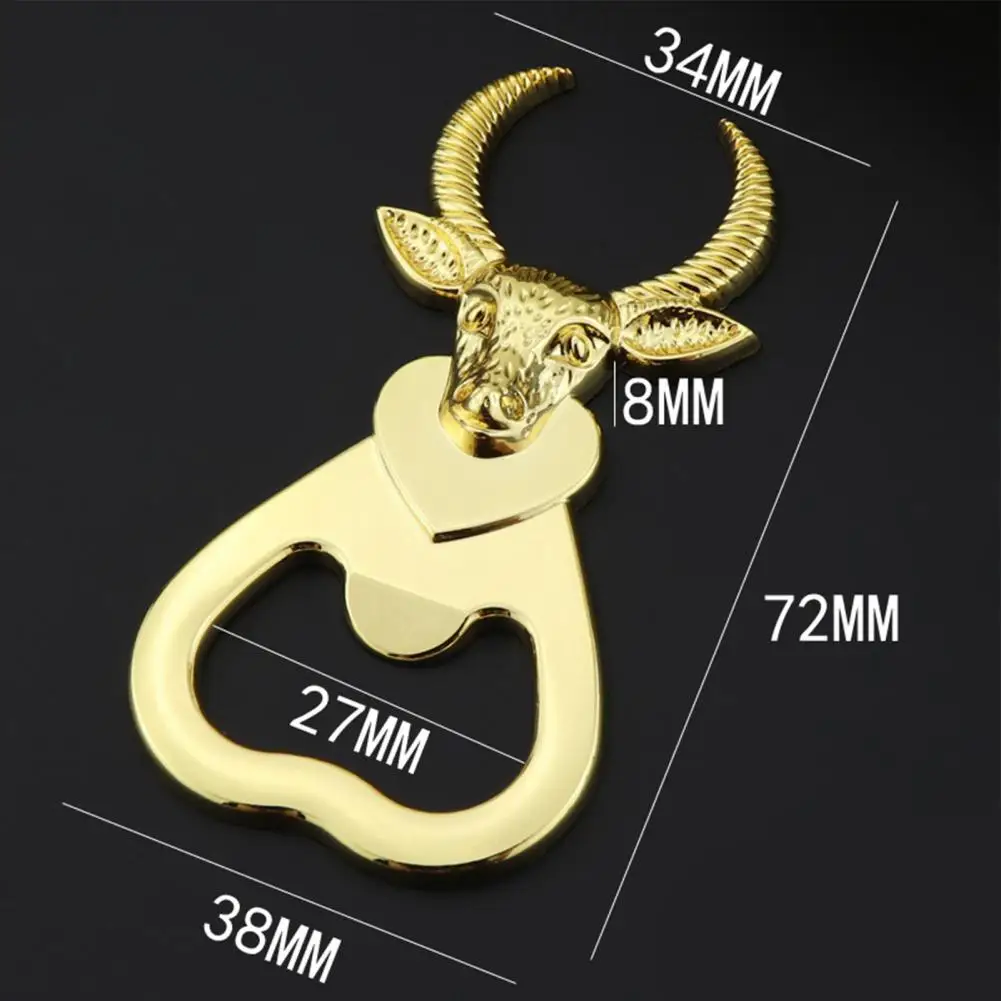 

New Niutou Can Opener Bar Creative Beer Bottle Opener With Suction Labor-Saving Zinc Alloy Magnetic Keychain Pendant Cap Lifter