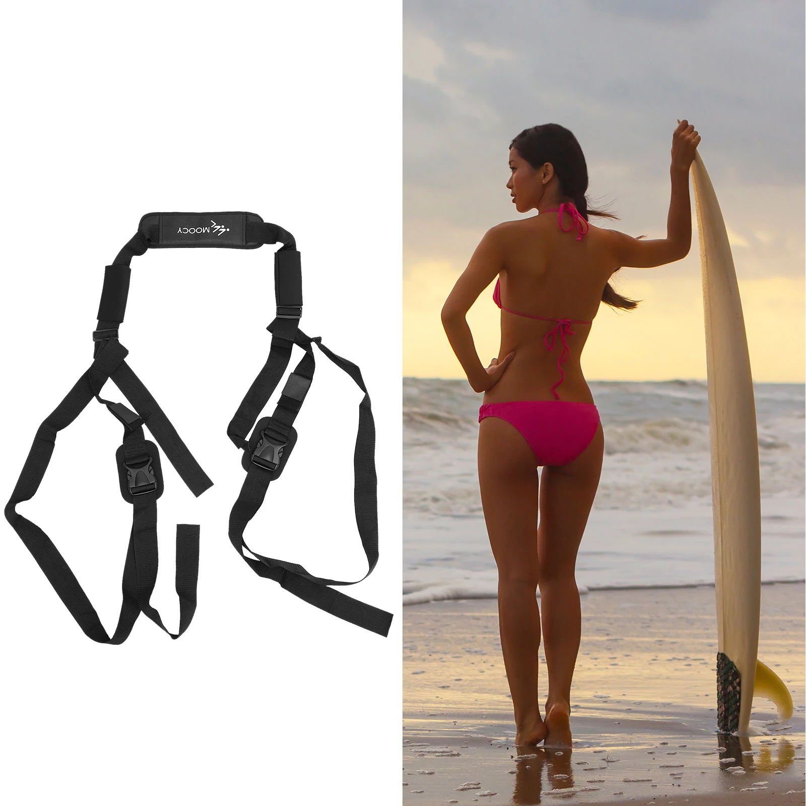 

1Pc Kayak Carrying Strap Surfboard Carry Strap Nylon Shoulder Strap Rope