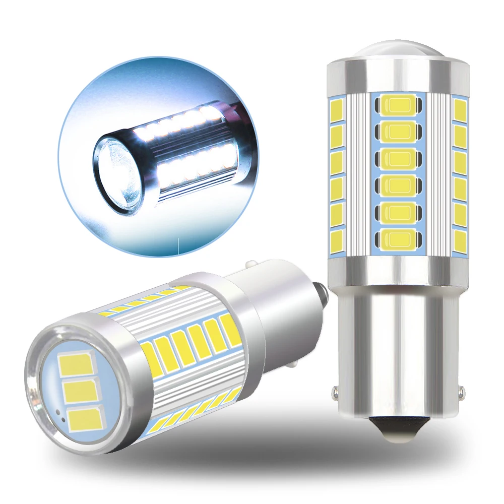 1156 1157 7440 7443 P21W BA15S 33 SMD 5730 СВЕТОДИОДНЫЙ Автомобильный резервный светильник лампа