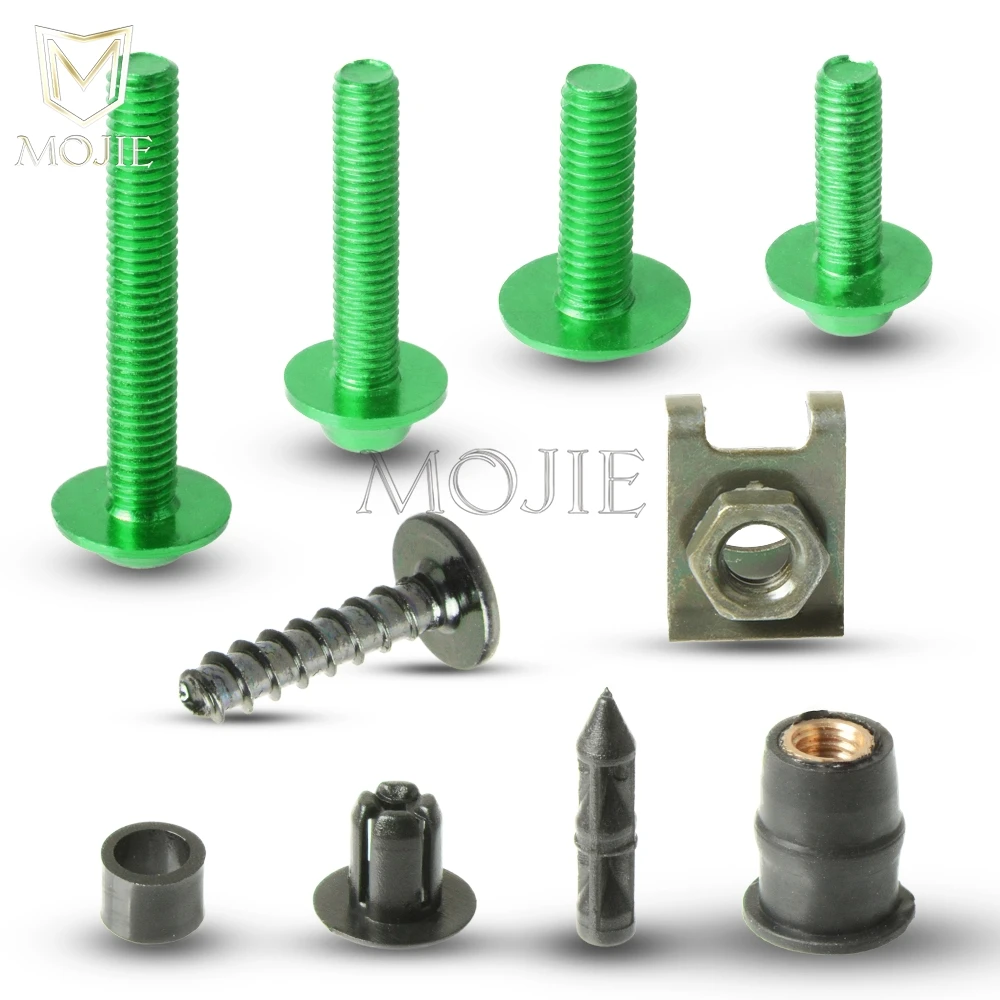 Комплект болтов обтекателя для мотоцикла Kawasaki ZX6R ZX6RR ZX636R ZX12R ZX 1200 ZX300R ZX7R ZX7RR ZX750 ZX9 |