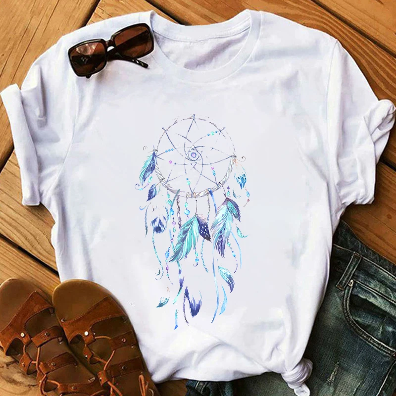 

Women T Shirt Wind Chimes Printed Tshirt Lady Harajuku Vogue T Shirt 2020 Summer Fashion Short Sleeved T-shirt Girl,Drop Ship