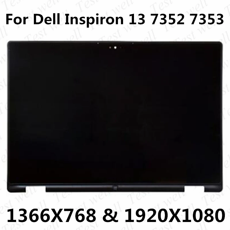 ЖК-дисплей Дисплей сенсорный экран Стекло Панель дигитайзер сборка Рамка для Dell Inspiron 13 7352 7353 P57G001 LP133WH2-SPB1 LTN133HL03-201