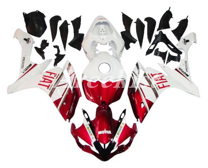 

Injection Mold New ABS Whole Fairings Kits Fit for Yamaha YZF1000-R1 R1 2007 2008 07 08 Bodywork set add Tank cover Red white