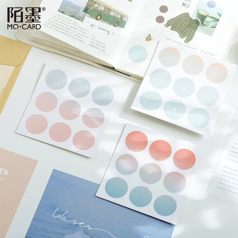 81 Pcs Dots Стикеры красочная самоклющеяся Декоративные наклейки для дневника альбом