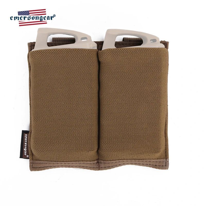 Emersongear быстро тянет двойной M4 Mag мешок тактический модульный Открытый Топ 5,56 223 подсумок страйкбол охота MOLLE приятели лямки