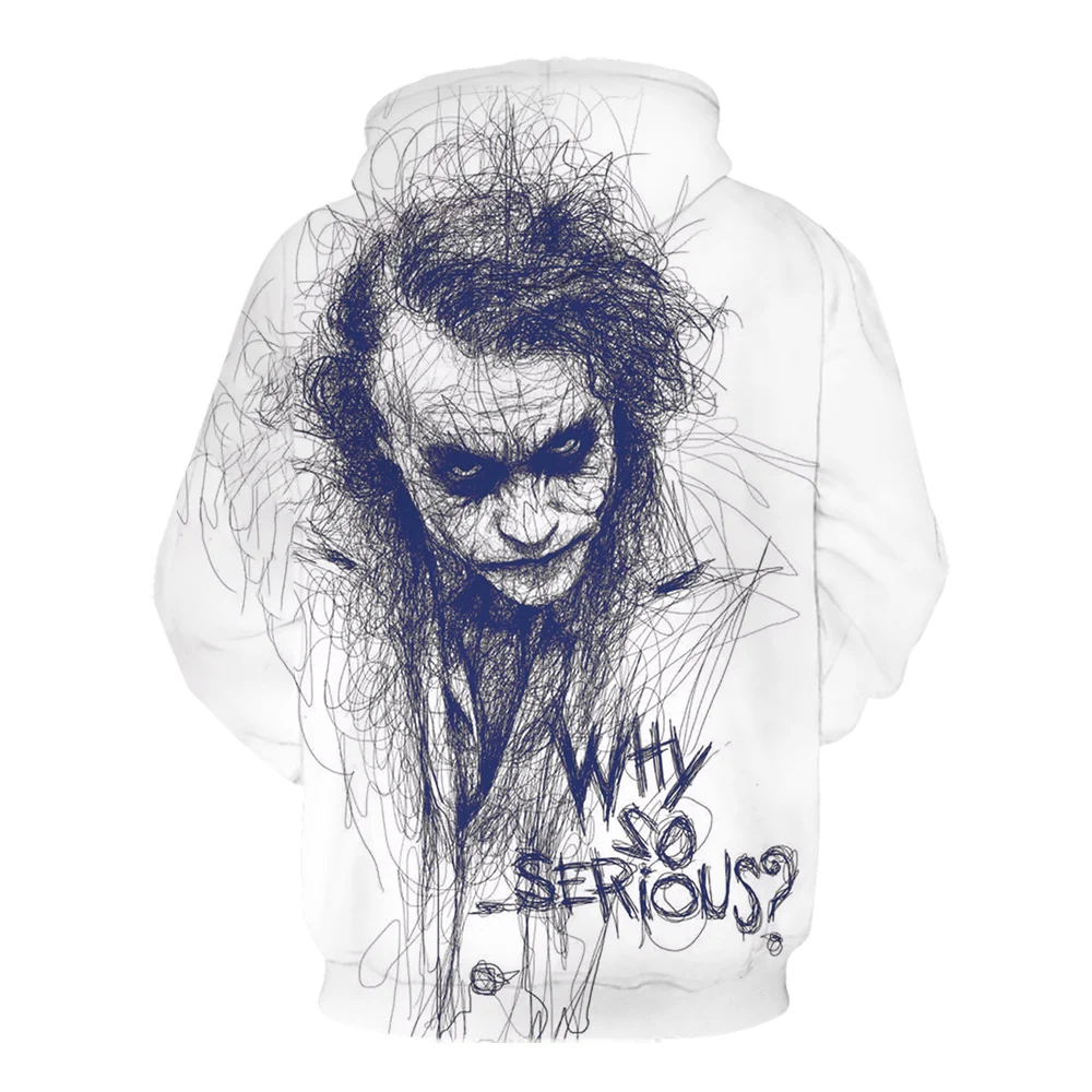 Свитшот мужской с 3D принтом брендовая кофта Джокера повседневный смешной