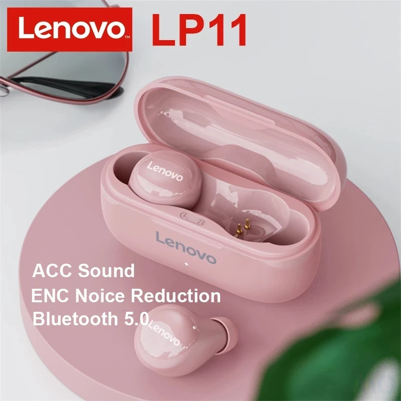 

Новые беспроводные Bluetooth наушники Lenovo LP11 TWS, спортивные наушники с микрофоном, подарок