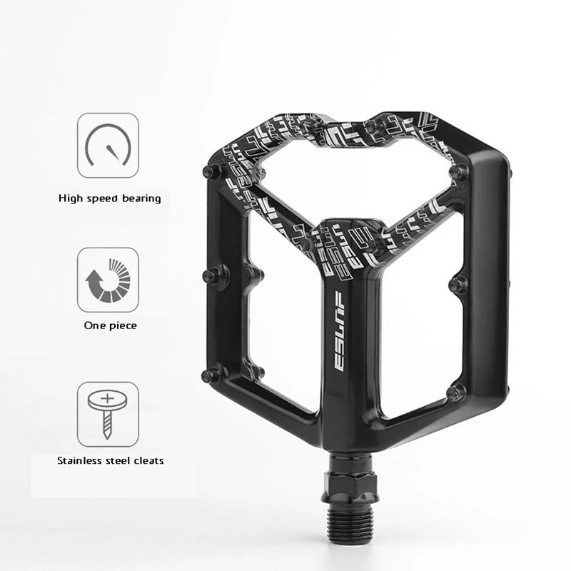 

ESLNF Mountain Bike Pedals Bicycle Pedal Platform Non-Slip Bearings Pedals for MTB Road Bike