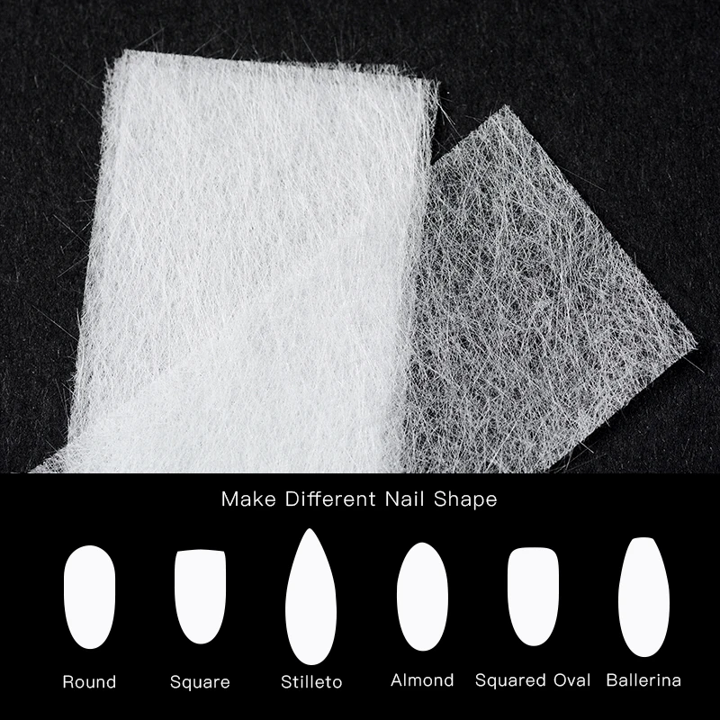 5/10 шт/набор шелковое стекловолокно для наращивания ногтей Форма Нетканые