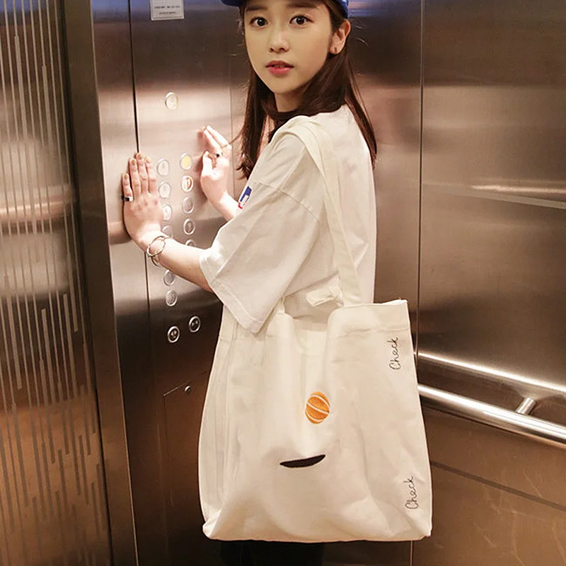 Холщовая Сумка тоут в стиле Харадзюку милая сумочка из кокоса на заказ