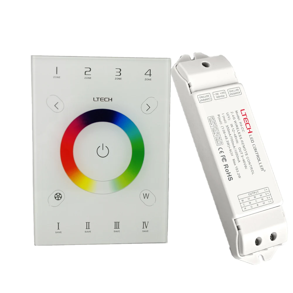 UX8 Сенсорная панель Led RGB RGBW контроллер 4 зоны wifi-104 Wifi затемнение RGB контроллер V8 удаленный беспроводной приемник R4-5A R4-CC