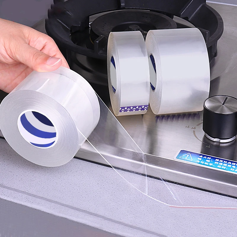 

Kitchen Sink Waterproof Sticker Anti-mold Waterproof Tape Bathroom Countertop Toilet Gap Self-adhesive Seam Sticker home Kitchen
