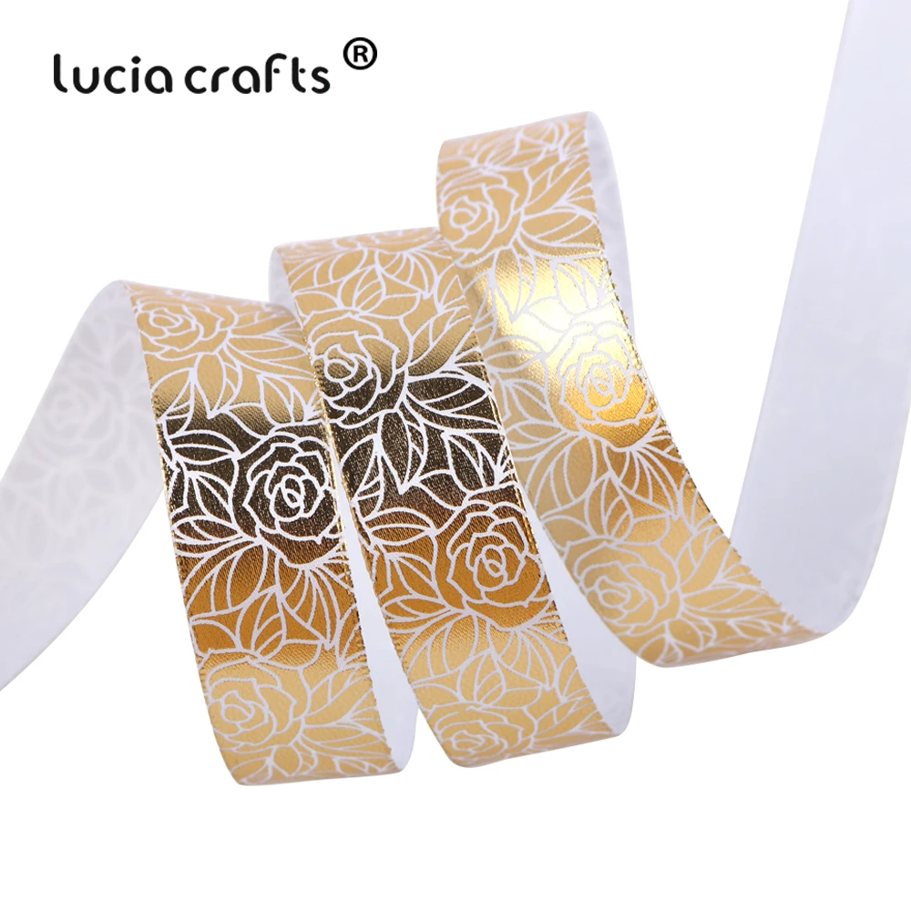 Lucia Crafts 16 20 мм атласная лента с принтом ленты бант подарочные принадлежности