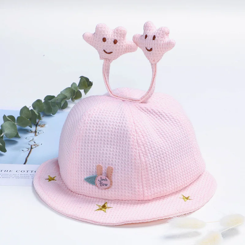 

Autumn Kids Baby Boys Girls Toddler Cartoon Print Bucket Hats Casual Caps Reversible Sun Headwear Sun Hat