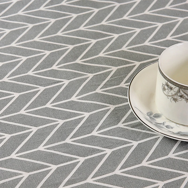 Lanke прямоугольная скатерть с геометрическими узорами украшение для дома и кухни