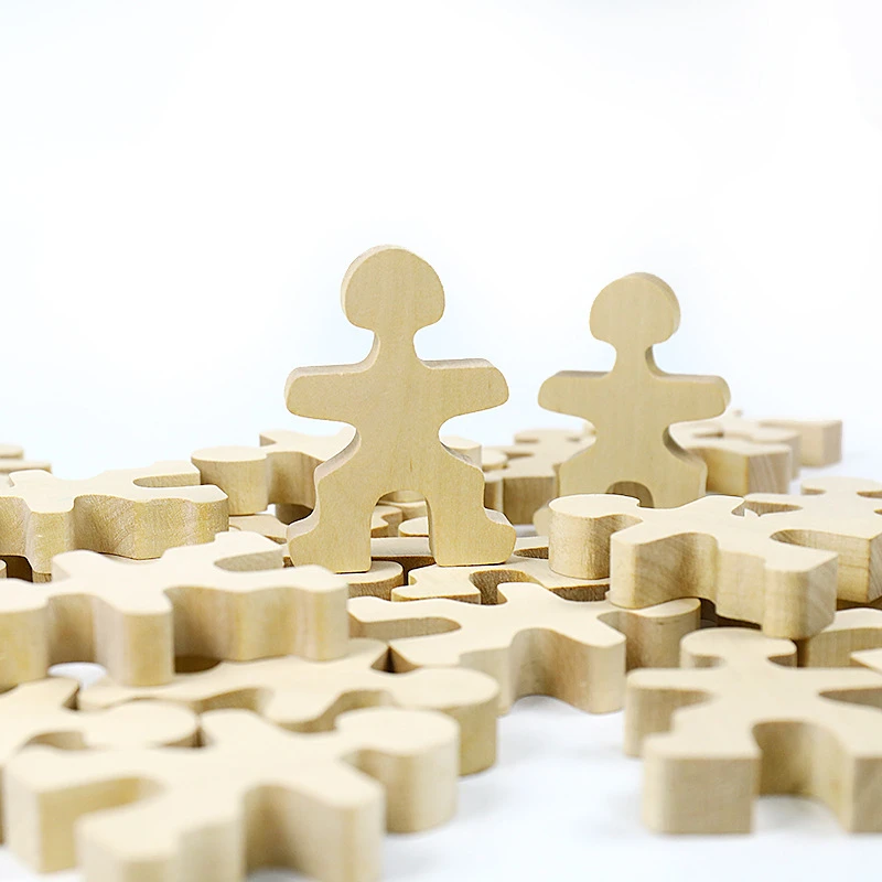 Деревянные человечки игрушки для укладки натуральные деревянные блоки баланса