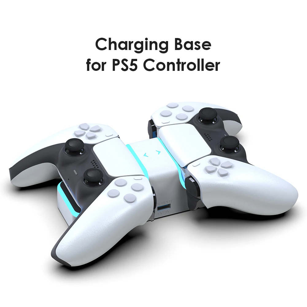 

Controller Charger For Sony Playstation PS Play Station 5 PS5 Dualsense Control Stand Accessories Gamepad Support Command Holder