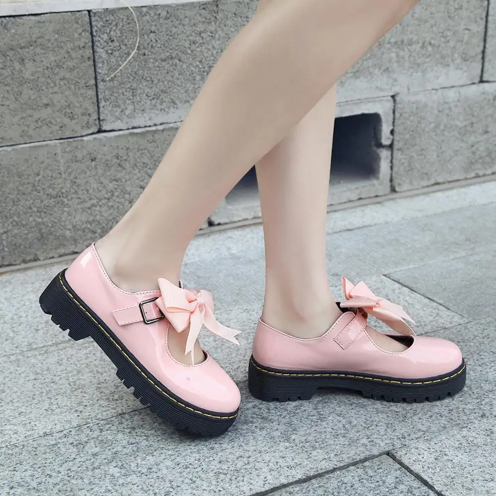 Японская Милая обувь в стиле &quotЛолита&quot милая Харадзюку с толстым дном и