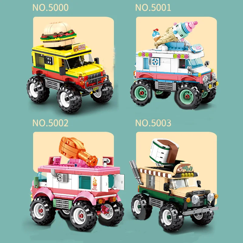 

Еда мороженое Кофе гамбургер жареная курица машина Кемпер конфеты друзья наборы строительных блоков наборы модели кирпичей детские игрушк...