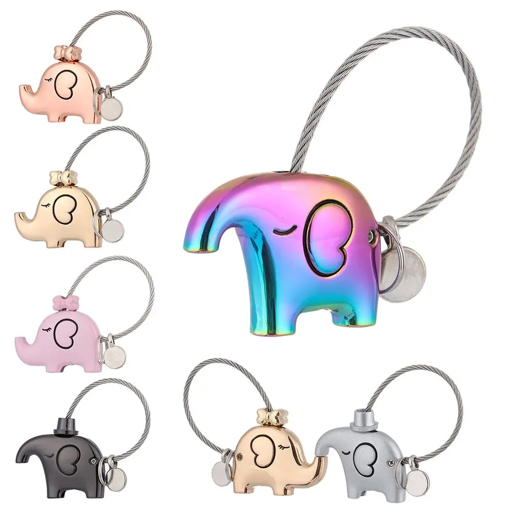 

Good Luck Lover Couples Lanyard Key CChain Keychain Elephant Metal Keychain