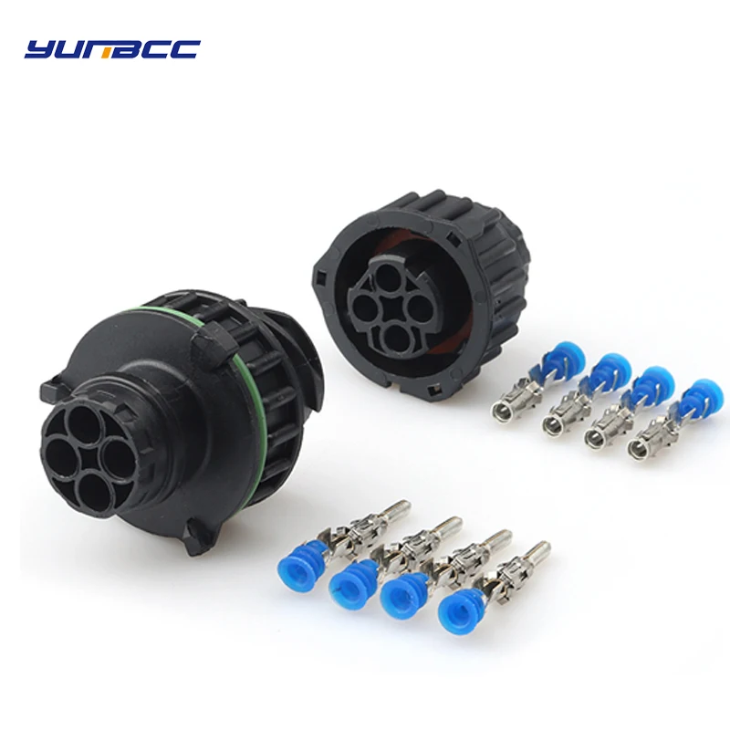 

2Sets Tyco 4Pin Round HOWO A7 Odometer Speed Sensor Plug Male Female Automotive Sealed Connector 1-967402-1 1-967325-1