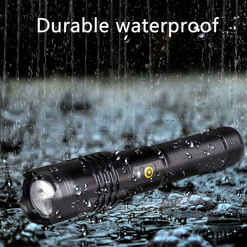 Фонарик P50 мощный IPX5 водонепроницаемый портативный мини фонарь с