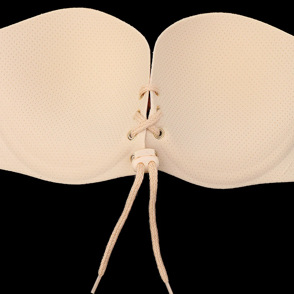 Бюстгальтер без бретелек с открытой спиной самоклеящийся невидимый