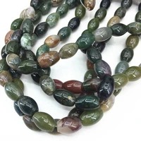 multicolor natural stone india carnelian onyx agat 8x12mm barrel rice shape loose beads women diy finding jewelry 15 my4742