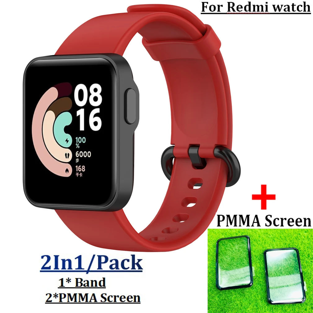 3D ПММА защитная пленка для экрана часов Realme ремешок смарт браслета сменный наручных 2 в 1 силиконовые
