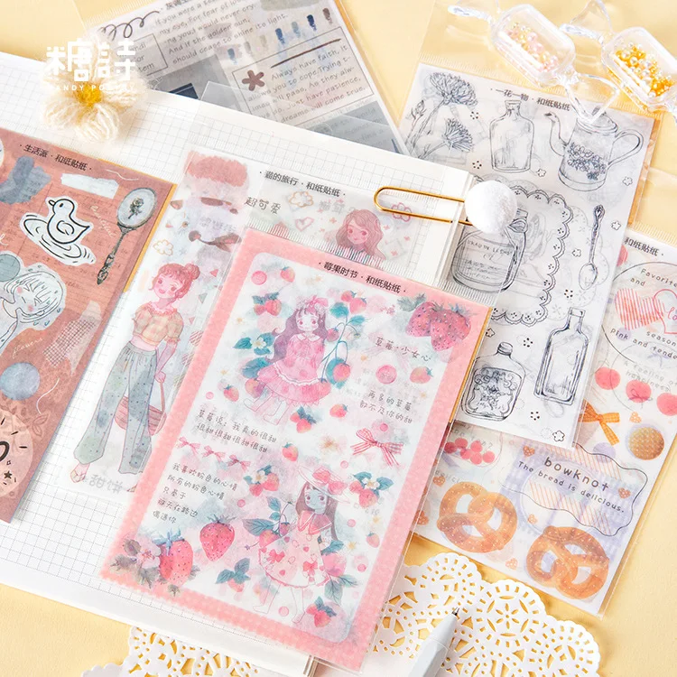 3 шт./партия каваи стикер милый Рисование рынок планировщик книга дневник