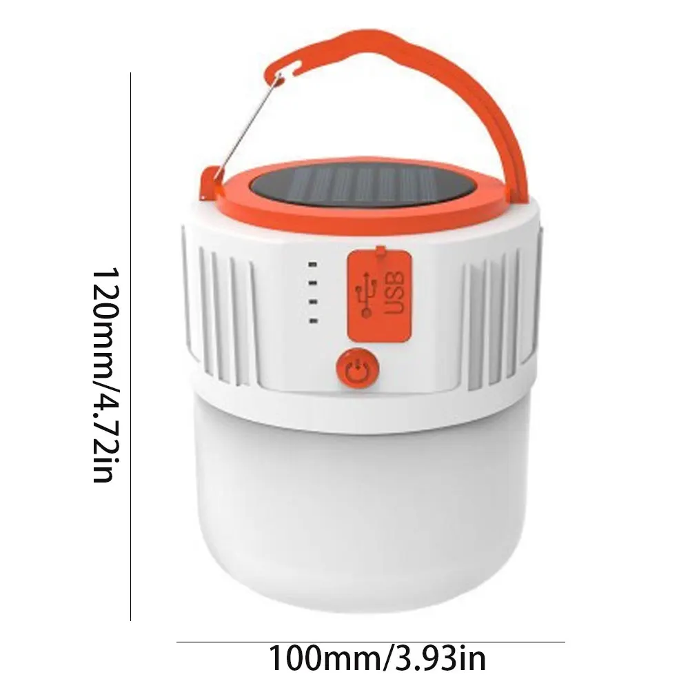

Solar LED Camping Light USB Rechargeable Bulb For Outdoor Tent Lamp Portable Lanterns Emergency Lights For BBQ Hiking Drop ship
