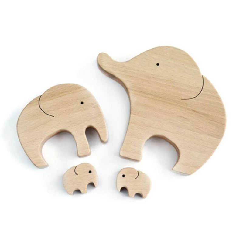 

Mother's Day Gift Elephant Mother And Child Wooden Ornament Home Room Desktop Decor Accessories Party Decor Gifts Decoracin