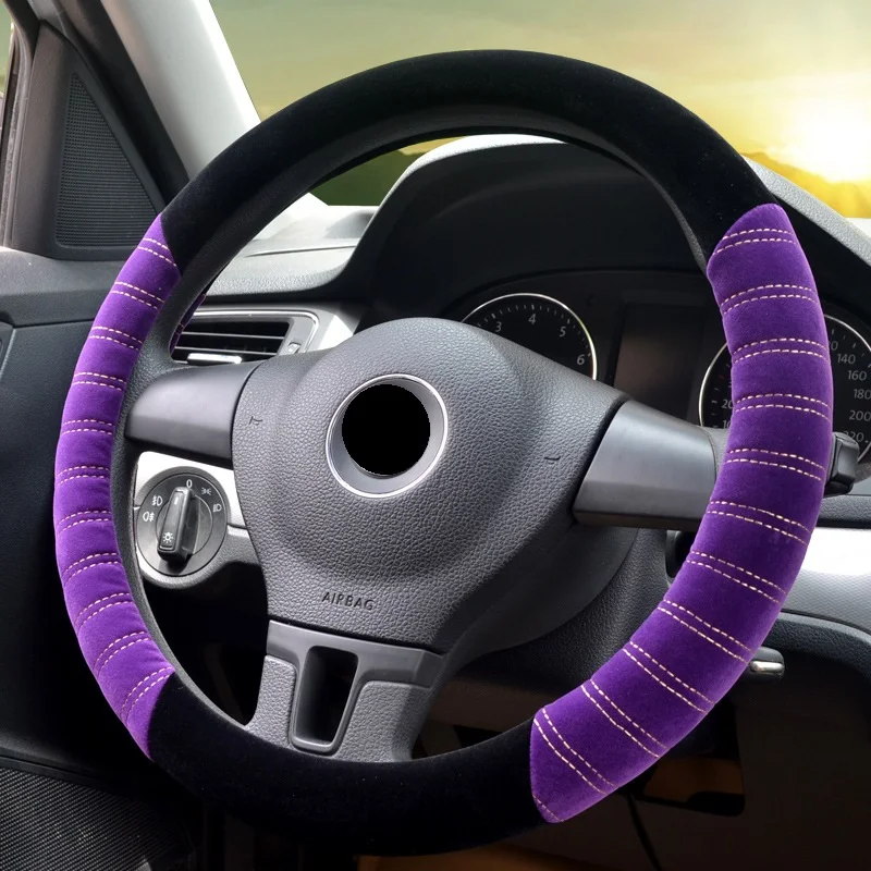 2019 авто чехол на руль зимний плюшевый бамбуковый теплый и нескользящий