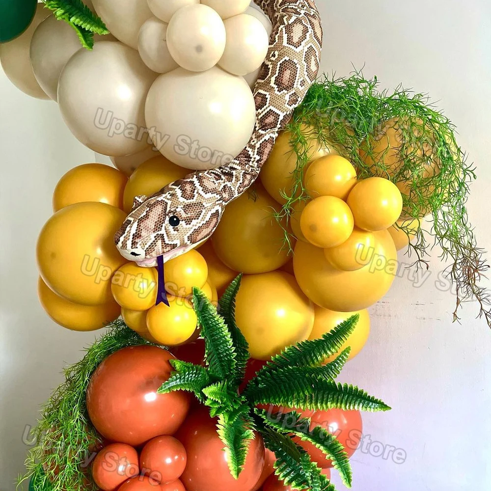 Воздушные шары в стиле сафари для дня рождения с изображением животных из