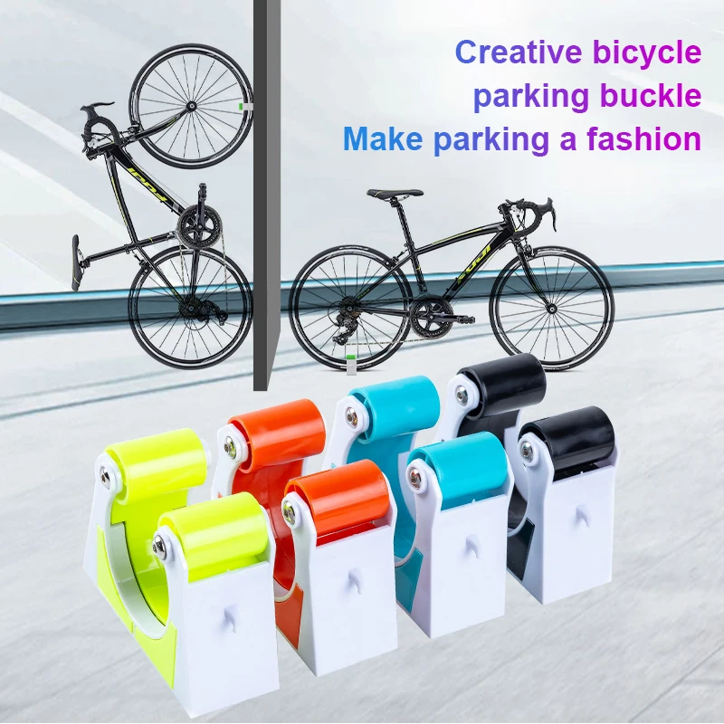 

2021 Bicycle Racks Mountain Bike Parking Buckle Bicycle Parking Rack Buckle Portable Wall Mount Hook Cycling Display Stand Mount