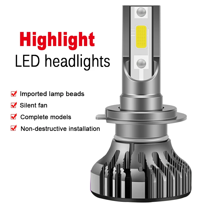 2x автомобильная светодиодная лампа для фары Противотуманные H11 9006 HB4 9005 HB3 H4 H7 H8 H1
