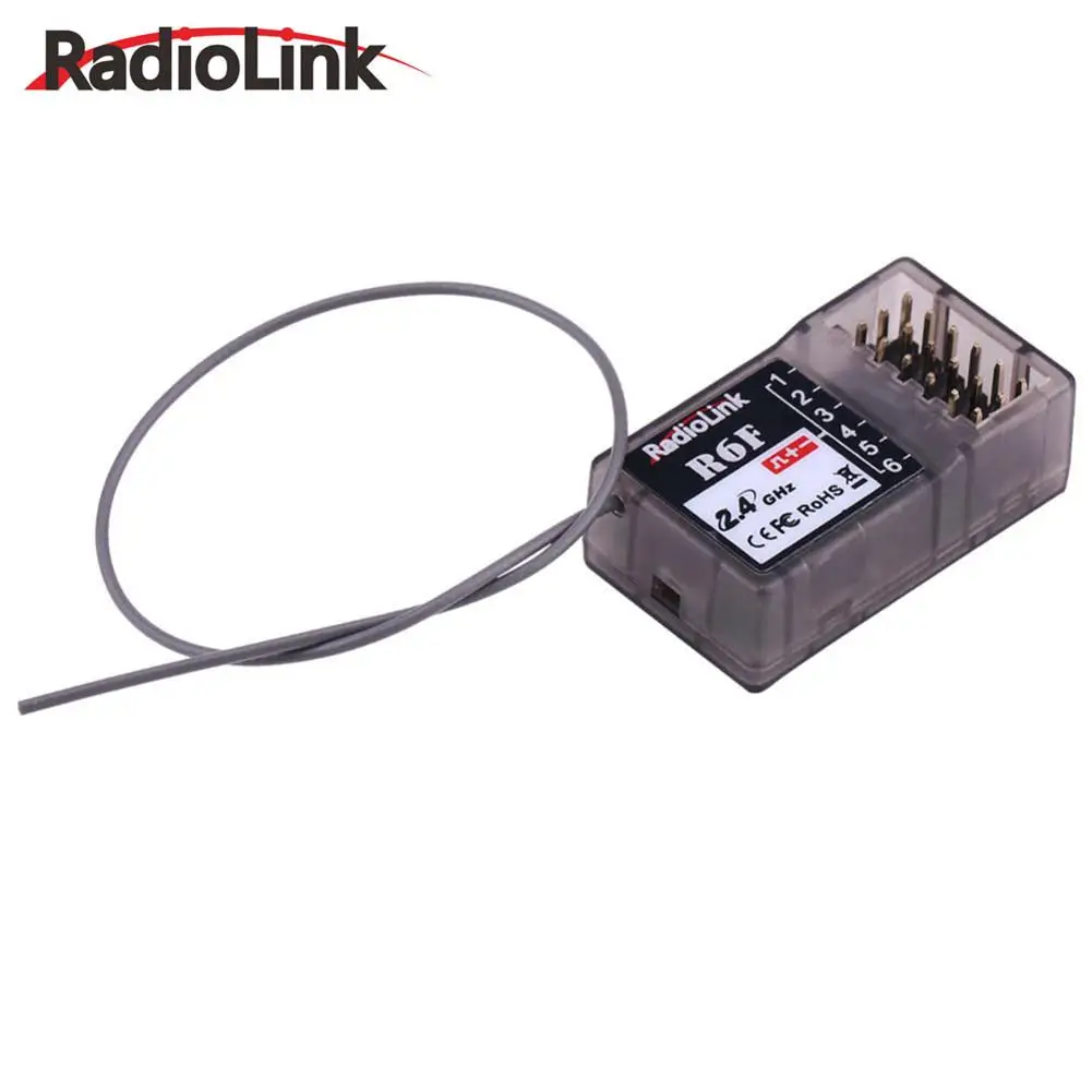 

Radiolink R6F 2.4Ghz 6CH Receiver For RC6GS RC4GS RC3S RC4G T8FB RC Transmitter
